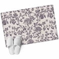 thumbnail image 1 of Spring Flowers Large Area Rugs for Bedroom Living Room, Soft Non Slip Carpet Bedside Rug, Farmhouse Purple Pastoral Floral Leaf Rectangular Floor Cover Kitchen Accent Rug 2'x3' for Dining Room/Office, 1 of 9