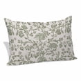 thumbnail image 1 of Spring Flowers Pillow Covers King, Farmhouse Sage Green Pastoral Floral Leaf Soft Brushed Microfiber Breathable Throw Pillow Covers, Pillowcase with Zipper for Couch Sofa Bedroom Living Room 20"x36", 1 of 9
