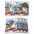 thumbnail image 1 of Spring Flowers Placemats Set of 4, Vintage Blue Hydrangeas in Bottle Watercolor Non-Slip Place Mats Washable Table Mats for Kitchen Dining Table Decorations Indoor/Outdoor, 1 of 9