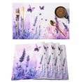 thumbnail image 1 of Spring Flowers Placemats Set of 8, Purple Lavender Butterfly Non-Slip Place Mats Washable Table Mats for Kitchen Dining Table Decorations Indoor/Outdoor, 1 of 9