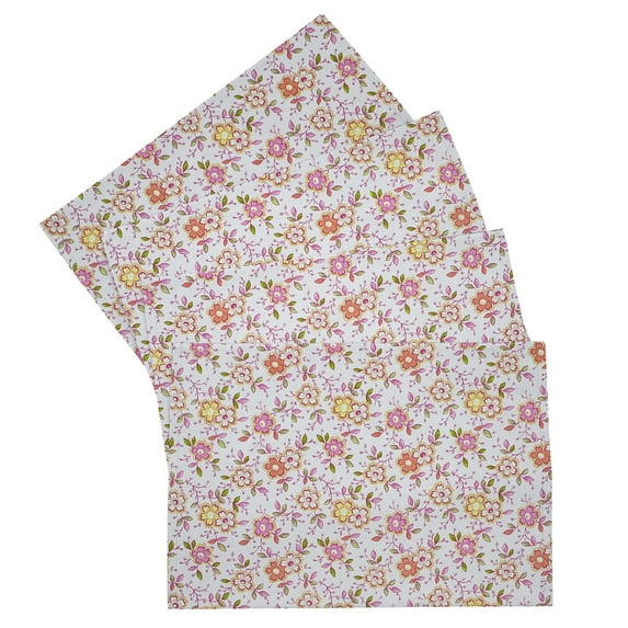 Spring Flowers Placemats by Penny's Needful Things (Rectangle - Set of 2) (Pink)