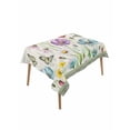 thumbnail image 1 of Spring Flowers Rectangle Tablecloth, Retro Boho Botanical Florals Butterfly Waterproof & StainResistant Tablecloth, Washable Oil-proof Table Cover for Dining/Party/Wedding/Camping/Buffet 52x70 In, 1 of 9