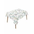 thumbnail image 1 of Spring Flowers Rectangle Tablecloth, Yellow Pink Floral Leaves Country Farm Plants Waterproof & StainResistant Tablecloth, Washable Oil-proof Table Cover for Dining/Party/Wedding/Buffet 52x70 In, 1 of 9