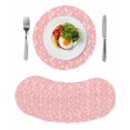 thumbnail image 1 of Spring Flowers Round 15 Inch Placemats Set of 8, Country Retro Floral Botanical Pink HeatResistant Non Slip Place Mats for Dining Table, Wipeable Braided Kitchen Table Mats for Housewarming, 1 of 9