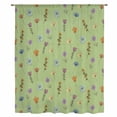 thumbnail image 1 of Spring Flowers Sheer Curtains 45 Inches Long, Pink Yellow Wildflowers Country Plants Green Light Filering Curtains, Breathable Simi Curtain Privacy Drapes for Kitchen Bathroom Small Window Treatment, 1 of 9