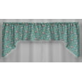 thumbnail image 1 of Spring Flowers Swag Panels by Penny's Needful Things (Set of 2) 24 Inch Long Swag Panels UNLINED (Teal), 1 of 2