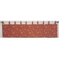 thumbnail image 1 of Spring Flowers Tab Top Valances by Penny's Needful Things (Lined) (18 Inch One Valance Panel) (Red), 1 of 1