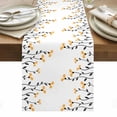 thumbnail image 1 of Spring Flowers Table Runner - 108 Inch Long, Kitchen Dining Table Runner Dresser Scarves, Modern Simple Floral Plants Lines Art Farmhouse Decor for Coffee Tables Wedding Party Banquet, 1 of 8