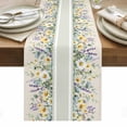 thumbnail image 1 of Spring Flowers Table Runner - 90 Inch Long, Kitchen Dining Table Runner Dresser Scarves, Farmhouse Botanical Floral Wildflowers Farmhouse Decor for Coffee Tables Wedding Party Banquet, 1 of 8