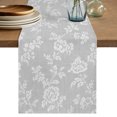 thumbnail image 1 of Spring Flowers Table Runner 90 Inches Long,Dining Table Runners Dresser Scarves,Rustic Farmhouse Floral Plants Gray Kitchen Coffee Tablerunner for Tabletop Party Birthday Holiday Wedding 13"x90", 1 of 8