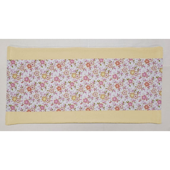Spring Flowers Terrycloth Bathmat by Penny's Needful Things (Terrycloth Color: Yellow) (Pink)