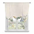 thumbnail image 1 of Spring Flowers Tie Up Curtains for Windows, Adjustable Balloon Window Shades, Farmhouse Botanical Floral Wildflowers Kitchen Window Treatments Adjustable Roll Up Curtain for Basement/Nursery 52"x45", 1 of 8