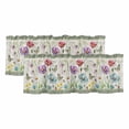 thumbnail image 1 of Spring Flowers Valances for Windows, Decorative Rod Pocket Window Valance Curtains, Retro Boho Botanical Florals Butterfly Short Curtain Drapes for Kitchen/Living Room, 2 Panels, 42" W x 12" L, 1 of 8