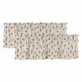 thumbnail image 1 of Spring Flowers Valances for Windows, Decorative Rod Pocket Window Valance Curtains, Vintage Wildflowers Country Pastoral Plants Short Curtain Drapes for Kitchen/Living Room, 2 Panels, 42" W x 12" L, 1 of 8