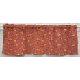 thumbnail image 1 of Spring Flowers Valances by Penny's Needful Things (Two Valance Panels 18 inches Long UNLINED) (Red), 1 of 2