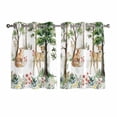 thumbnail image 1 of Spring Forest Animals Kitchen Curtains Window Panels, Floral Botanical Trees Insulated Window Treatment Curtain, Grommet Curtains for Bedroom/Living Room/Bathroom, 2 Piece 42"Wx54"L, 1 of 8