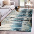 thumbnail image 1 of Spring Forest Runner Rug 2.7x5 FT, Non Slip Entryway Carpet, Grey Tree Branch Impressionist Style Washable Soft Floor Carpet Entrance Mat Non-Shedding Throw Rug for Hallway Laundry Room Bedside, 1 of 9