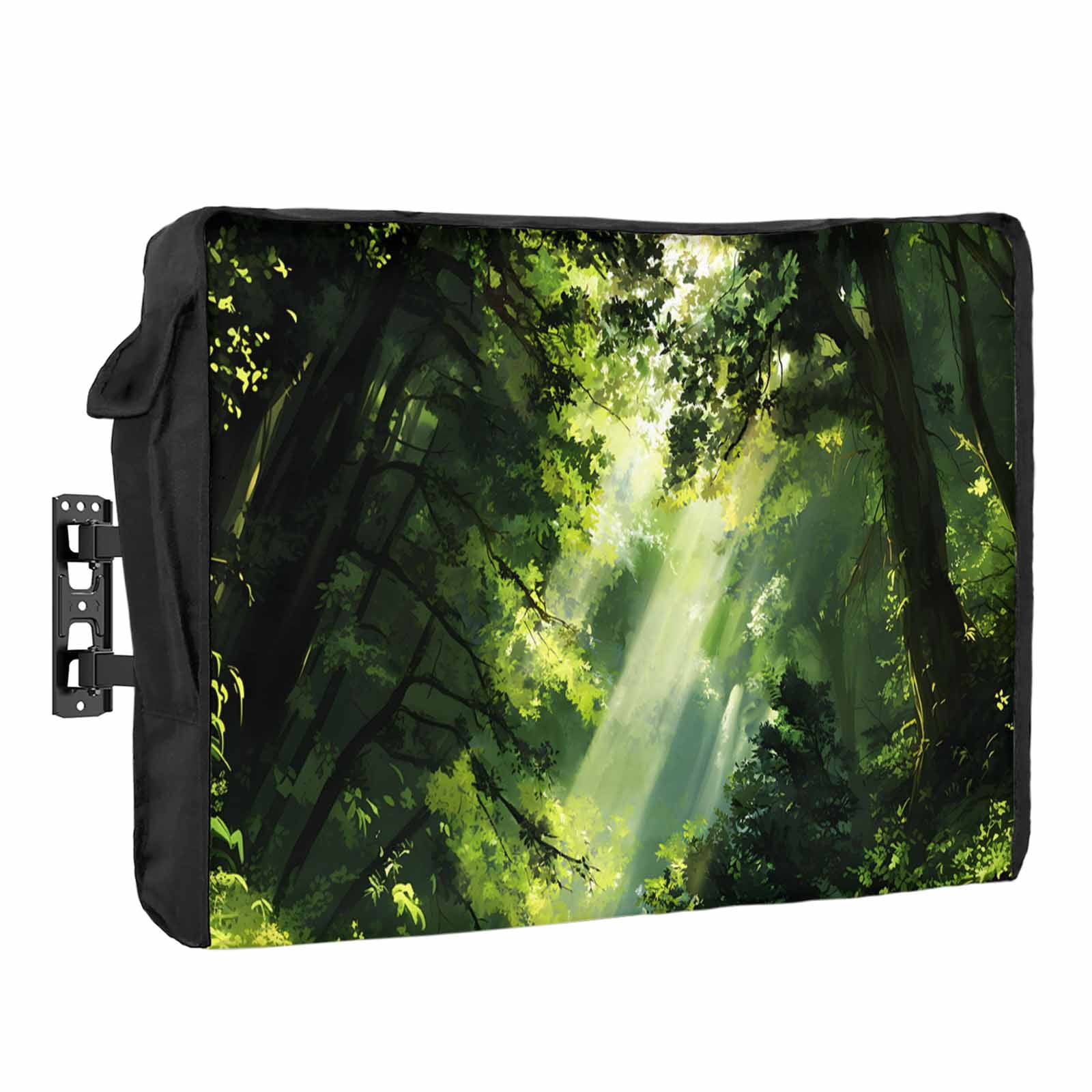 Spring Forest Waterproof Outdoor TV Cover, Oil Painting Spring Sunlight ...