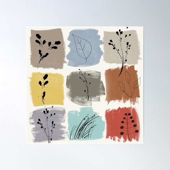 Spring Forward I Poster Wall Art, Modern Wall Decor For Living Room Bedroom, 17x17 UNFRAMED