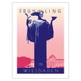 thumbnail image 1 of Spring (Frühling) in Wiesbaden Germany - Vintage Travel Poster by Ludwig Hohlwein c.1920s - Bamboo Fine Art 290gsm Paper Print (Unframed) 24x32in, 1 of 4