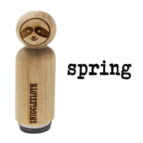 Spring Fun Text Rubber Stamp for Scrapbooking Crafting Stamping - Mini 1/2 Inch