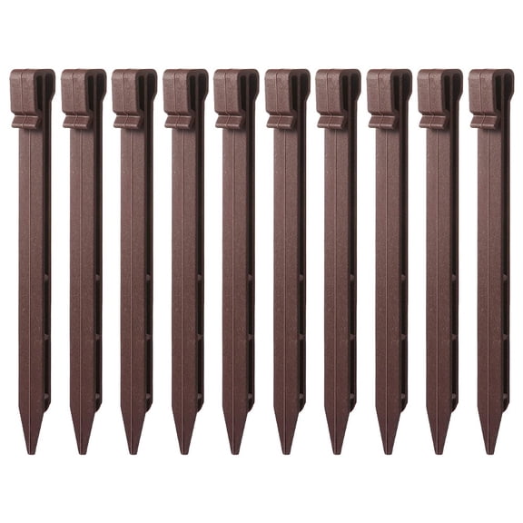 Spring Garden Anchor Stakes Plastic Heavy Duty Landscape Spikes for Lawn Flower Beds Turf and Garden Netting Hold Down Applications