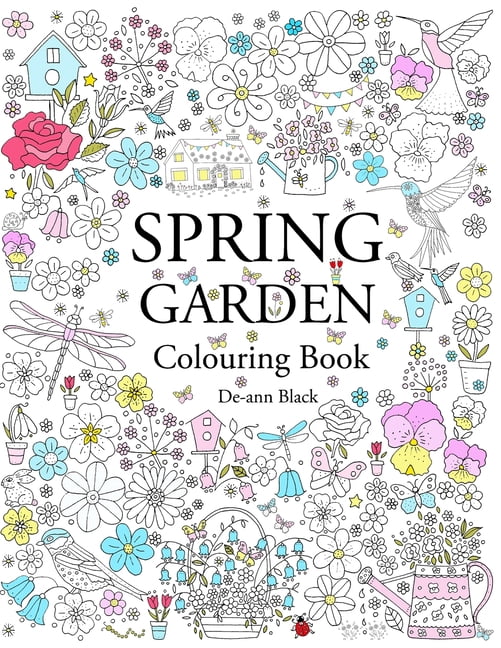 Spring Garden: Colouring Book, (Paperback)
