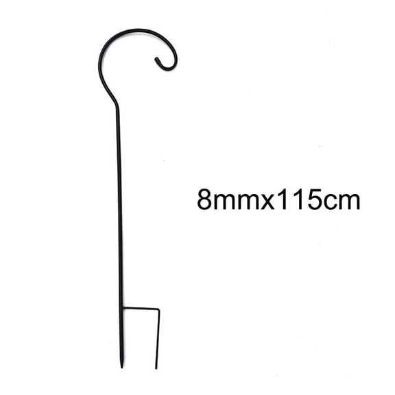 Spring Garden Decor Hanging Hook Birdbath Support 8mm*115cm Versatile Usage Easy Installation Functional Outdoor Space 8mm*115cm