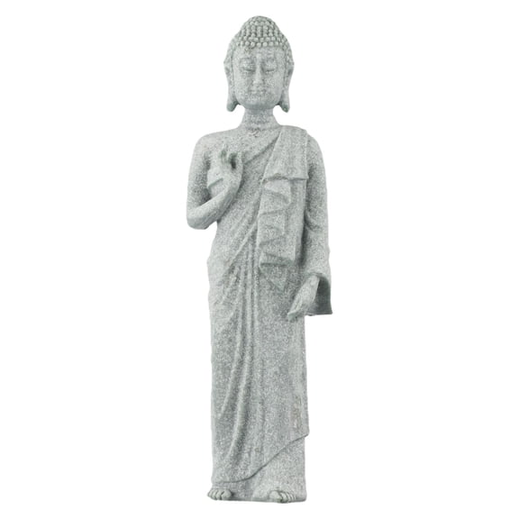Spring Garden Decoration Houses Decoration Garden Ornament Standing Buddha Resin Stone Zen Effect Outdoor Indoor Statue B