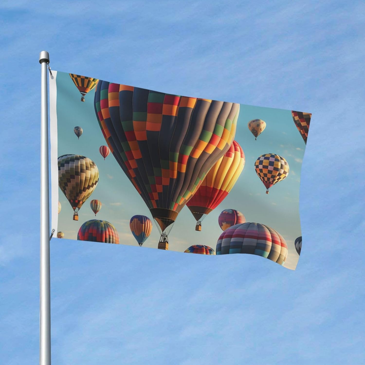 Spring Garden Flag 4.85x8 ft Colorful Hot Air Balloon Garden Flags for ...
