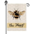 thumbnail image 1 of Spring Garden Flag Bee Happy Flower Floral Summer Vertical Double Sided Burlap 12.5 x 18 Inch Holiday Farmhouse Seasonal Yard Outdoor Decor, 1 of 6