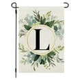 thumbnail image 1 of Spring Garden Flags,Easter Garden Flags,26 Letters Garden Flags for Spring St Patricks Day,First Letter Of Surname,Hanging Flag At The Gate Of Courtyard, 1 of 2