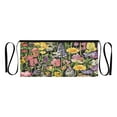 thumbnail image 1 of Spring Garden on Black Multi Pocket Short Apron Waterproof, Adjustable 96.5in Belt for various occasions, 1 of 7