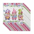 thumbnail image 1 of Spring Gnomes Cloth Napkins, Botanical Rose Flower Leaves Butterfly Washable and Reusable Dinner Napkins Set of 8, Table Napkin for Kitchen Party Birthday Wedding Hotel Housewarming 20"x20", 1 of 9