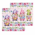 thumbnail image 1 of Spring Gnomes Kitchen Dish Towels for Drying Dishes Set of 2, Botanical Flowers Leaf Pink Buffalo Check Waffle Weave Microfiber Hand Tea Bathroom Towels Quick Dry & Absorbent Towel 12x12, 1 of 7