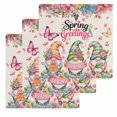 thumbnail image 1 of Spring Gnomes Kitchen Dish Towels for Drying Dishes Set of 3, Farmhhouse Floral Botanical Rustic Waffle Weave Microfiber Hand Tea Bathroom Towels Quick Dry & Absorbent Towel 12x12, 1 of 7