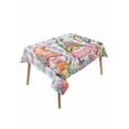 thumbnail image 1 of Spring Gnomes Rectangle Tablecloth, Farmhhouse Floral Botanical Blue Plaid Waterproof & StainResistant Tablecloth, Washable Oil-proof Table Cover for Dining/Party/Wedding/Camping/Buffet 60x102 In, 1 of 9