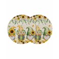 thumbnail image 1 of Spring Gnomes Round 13 Inch Placemats Set of 2, Retro Botanical Flowers Leaves Butterfly HeatResistant Non Slip Place Mats for Dining Table, Wipeable Braided Kitchen Table Mats for Housewarming, 1 of 9