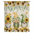 thumbnail image 1 of Spring Gnomes Sheer Curtains 84 Inches Long, Retro Botanical Flowers Leaves Butterfly Light Filering Curtains, Breathable Simi Curtain Privacy Drapes for Living Room Bedroom Window Treatment, 1 of 9