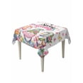 thumbnail image 1 of Spring Gnomes Suqare Tablecloth - 60 x 60 Inch, Colorful Flowers Watercolor Butterfly Floral Plant Waterproof & StainResistant Tablecloth, Washable Oil-proof Table Cover for Dining/Party/Wedding, 1 of 9
