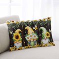 thumbnail image 1 of Spring Gnomes Throw Pillow Covers, Farmhouse Botanical Sunflowers Wooden Grain Soft Breathable Pillow Cases with Invisible Zipper, Standard Pillowcases for Couch Bed Sofa Chair 20x26 Inches, 1 of 9