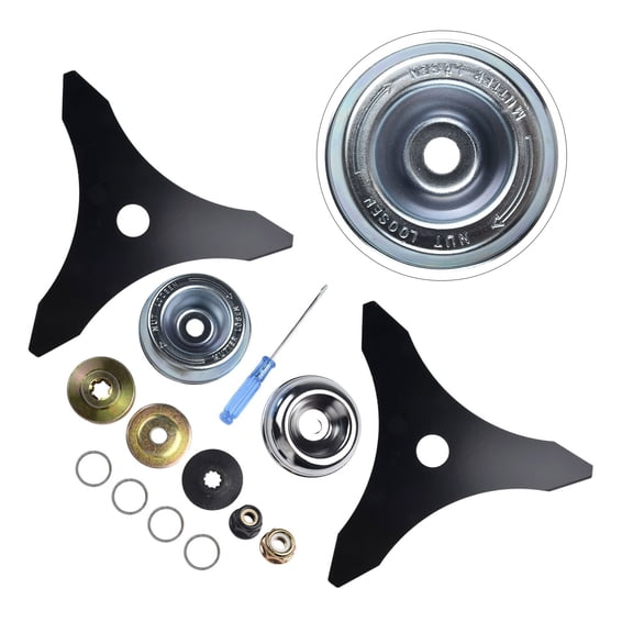 Spring Grass Trimmer Blade Replaces 3 Teeth Carbon Steel Brush Cutter Blades Garden Tools String Trimmer Blade Accessory