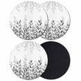 thumbnail image 1 of Spring Gray Eucalyptus Coasters Set of 4, Absorbent Coasters for Drinks, Summer Botanical Leaf Country Coaster for Desk Coffee Table Protection, Home Decor House Warming Gifts 4", 1 of 8