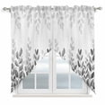 thumbnail image 1 of Spring Gray Eucalyptus Swag Valances for Windows 2 Pack, Kitchen Window Curtains 36 Inch Length, Summer Botanical Leaf Country Privacy Swag Curtains for Living Room/Bathroom with Rod Pocket 36"x36", 1 of 8