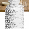 thumbnail image 1 of Spring Gray Eucalyptus Table Runner 120 Inches Long Farmhouse Dress Scarves, Summer Botanical Leaf Country Dining Tablerunner for Coffee Table/Kitchen Island/Party Décor, 13" x 120", 1 of 8