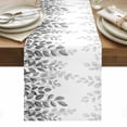 thumbnail image 1 of Spring Gray Eucalyptus Table Runner - 72 Inch Long, Kitchen Dining Table Runner Dresser Scarves, Summer Botanical Leaf Country Farmhouse Decor for Coffee Tables Wedding Party Banquet, 1 of 8