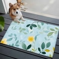 thumbnail image 1 of Spring Green Leaf Front Door Rugs 2x3 ft Pastoral Leaf Yellow Flower Plant Small Rug for Entryway Non Slip Washable Bathroom Door Mat Absorbent Floor Mat for Indoor Entrance, 1 of 9