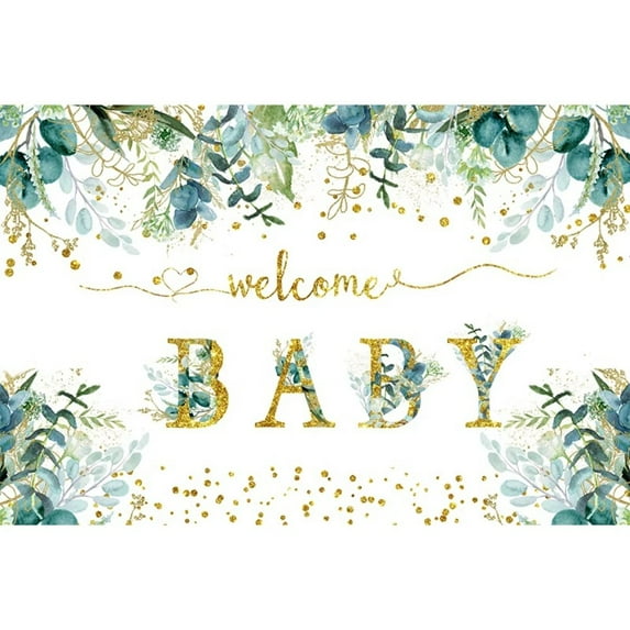 Spring Green Leaves Happy Birthday Backdrop Custom Name Newborn Shower Vine Swan Photozone for Children Wedding Party Background