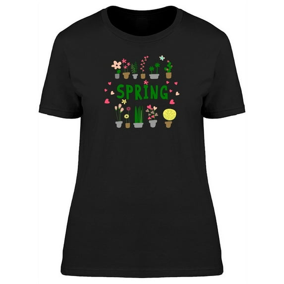 Spring Green Lettering T-Shirt Women -Image by Shutterstock, Female XX-Large