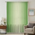 thumbnail image 1 of Spring Green Ombre Sheer Curtains 54 Inches Long, Modern Gradient Abstract Art Light Filering Curtains, Breathable Simi Curtain Privacy Drapes for Kitchen Bathroom Lightweight Small Window Treatment, 1 of 9